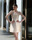 Fustan Mini Glamour me Detaje Gurësh