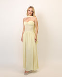 Fustan Maxi butter yellow me shall Elegant